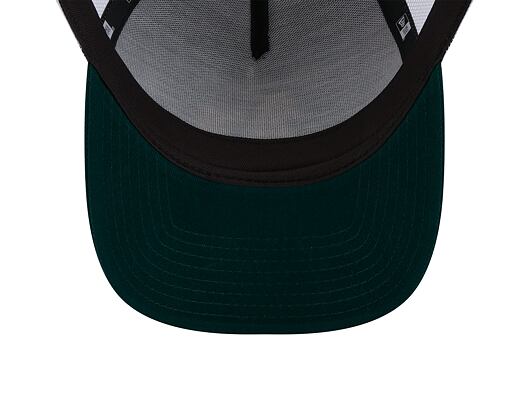 Kšiltovka New Era 9FORTY A-Frame Trucker MLB Team Script Oakland Athletics Dark Green / White