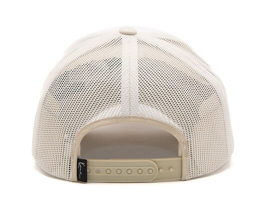 Kšiltovka Karl Kani College Signature Trucker Cap Off White/White