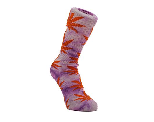 Ponožky HUF Bleach Dye Plantlife Sock sk00758-purpl