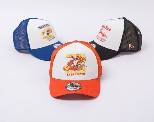 Kšiltovka New Era 9FORTY A-Frame Trucker Food White / Burnt Orange