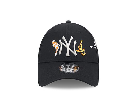 Kšiltovka New Era 9FORTY MLB Koi Fish New York Yankees Black / Optic White