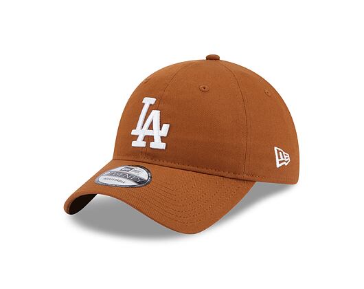 Kšiltovka New Era 9TWENTY MLB League Essential Los Angeles Dodgers Toasted Peanut / Optic White