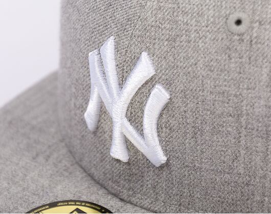 Kšiltovka New Era - 59FIFTY Basic Heather - NY Yankees - Grey / White