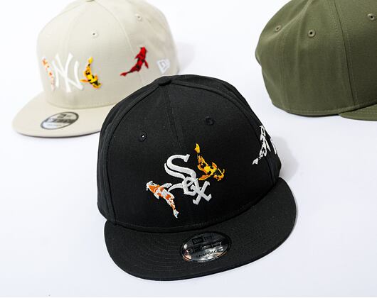 Kšiltovka New Era 9FIFTY MLB Koi Fish Chicago White Sox Black / Optic White