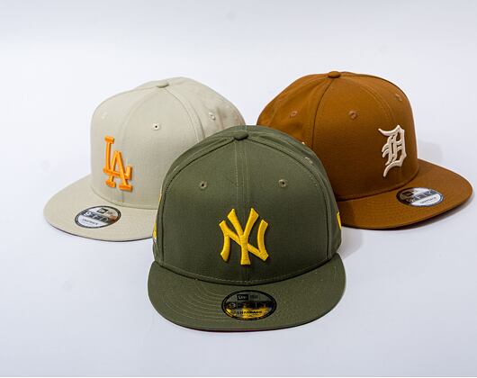 Kšiltovka New Era 9FIFTY MLB Side Patch New York Yankees New Olive / Mellow Yellow
