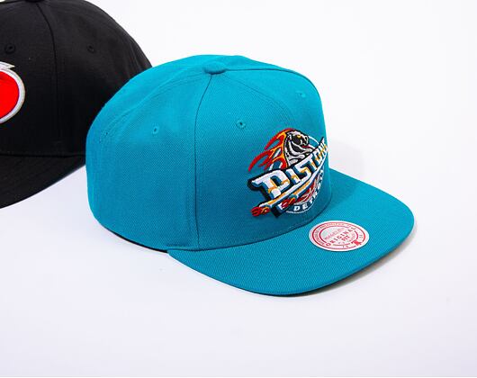 Kšiltovka Mitchell & Ness NBA Detroit Pistons Team Ground 2.0 Snapback teal