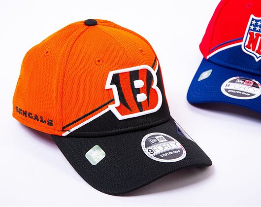 Kšiltovka New Era 9FORTY Stretch-Snap NFL Sideline 23 Cincinnati Bengals Team Colors