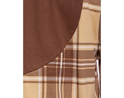 Triko Karl Kani Small Signature Wavy Block Tee brown/sand/off white
