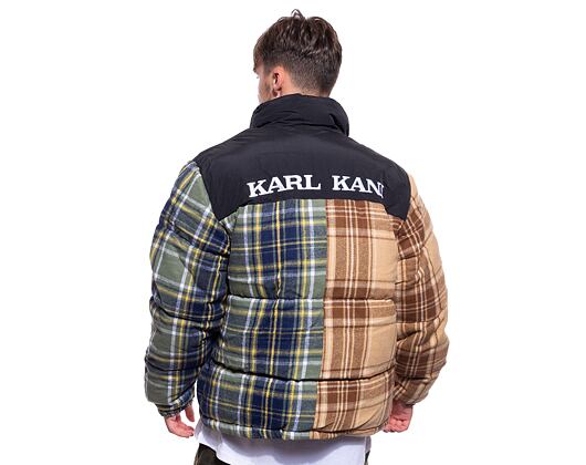 Flanelová Péřová Bunda Karl Kani OG Flannel Block Puffer Jacket multicolor