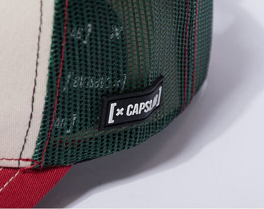 Kšiltovka Capslab - Trucker Tom & Jerry - Tom & Jerry - Sand / Green / Red