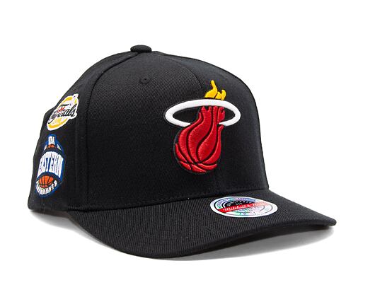 Kšiltovka Mitchell & Ness NBA Home Town Classic Red Miami Heat Black