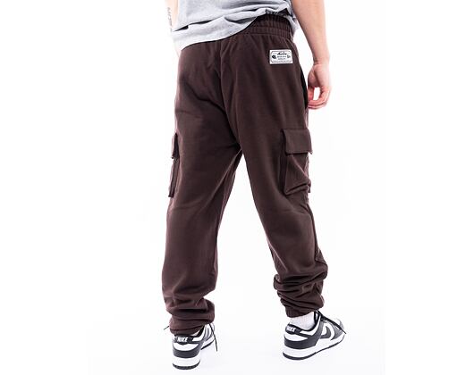 Tepláky New Era Cargo Joggers Brown / White