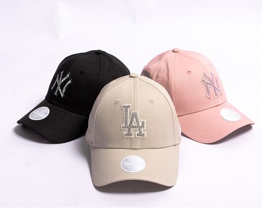 Dámská Kšiltovka New Era 9FORTY Womens MLB Diamante Los Angeles Dodgers Stone / MTS