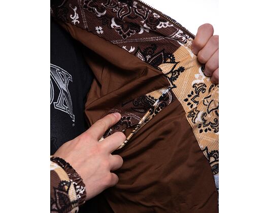 Bunda Karl Kani Retro Paisley Corduroy Puffer Jacket lt. blue/multicolor