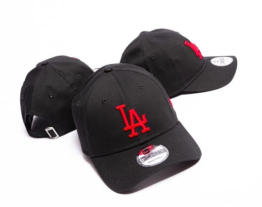 Dětská Kšiltovka New Era 9FORTY Kids MLB League Essential Los Angeles Dodgers Black / Cardinal
