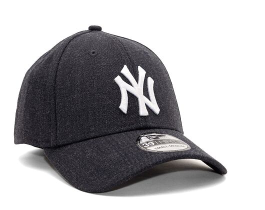 Kšiltovka New Era 39THIRTY MLB Heather Wool New York Yankees Navy