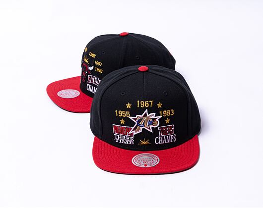 Kšiltovka Mitchell & Ness Nba Champ Is Here Snapback Hwc Philadelphia 76Ers Black