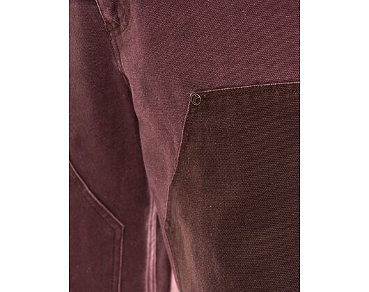 Kalhoty Karl Kani OG Washed Patchwork Carpenter Pants brown/taupe