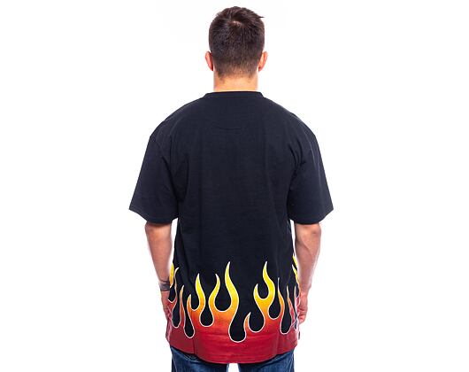 Triko Karl Kani  Small Signature Flame Tee black