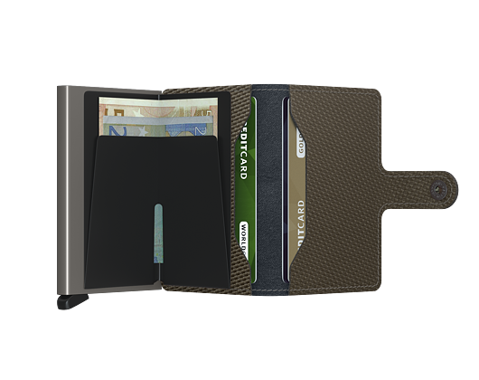 Peněženka Miniwallet Secrid Carbon Khaki