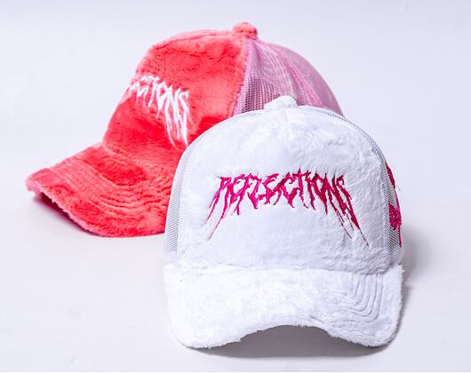 Kšiltovka Reflection Luxury Fuzzy Trucker Angel White / Pink