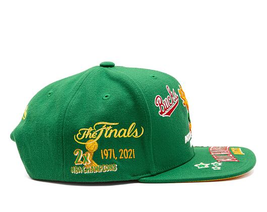 Kšiltovka Mitchell & Ness All Out Snapback Hwc NBA MILWAUKEE BUCKS Green