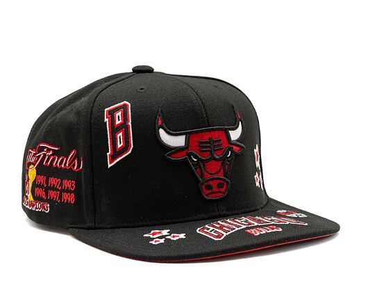 Kšiltovka Mitchell & Ness All Out Snapback NBA CHICAGO BULLS Black