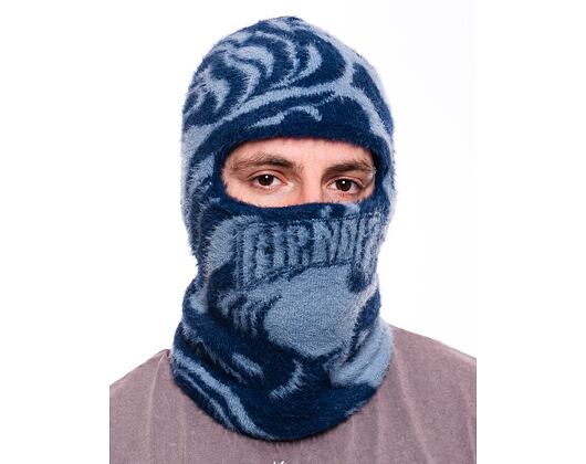 Kukla Rip N Dip Psychedelic Faux Mohair Balaclava (Dark Slate)