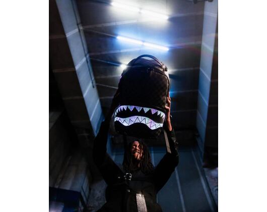 Batoh Sprayground Checkered Fiber Optic Shark Backpack
