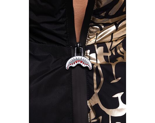 Zimní Bunda Sprayground Gold Graffiti Down Jacket (péřovka) Black / Gold