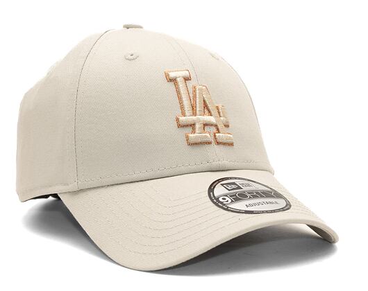 Kšiltovka New Era 9FORTY MLB Metallic Outline Los Angeles Dodgers Stone / Metallic Gold