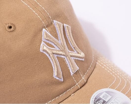 Dámská kšiltovka New Era 9TWENTY MLB Washed New York Yankees Camel / White