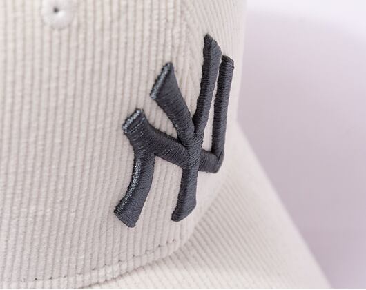 Kšiltovka New Era 39THIRTY MLB Cord New York Yankees Off White / Graphite Grey