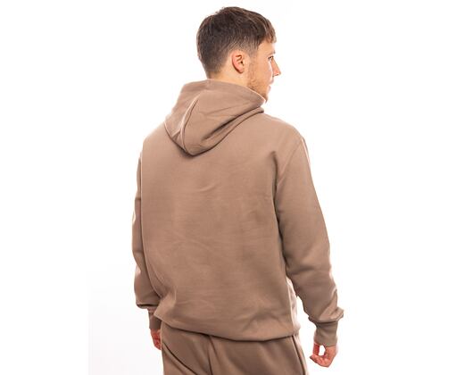 Mikina New Era Script Logo Oversized Hoody Ash Brown / Metalic Gold