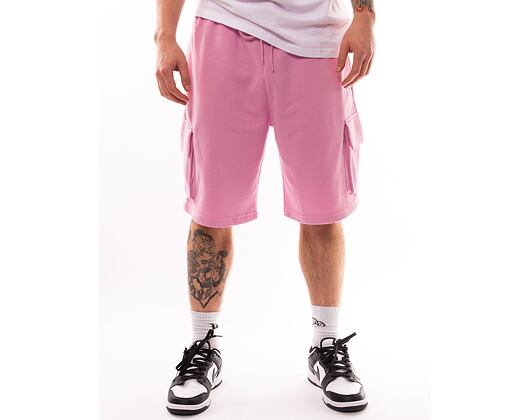 Kraťasy New Era Essentials Cargo Shorts Fondant Pink / White