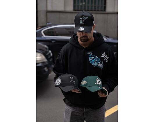 Kšiltovka New Era 9FORTY A-Frame MLB Patch Chicago White Sox Cooperstown Black / Kelly Green