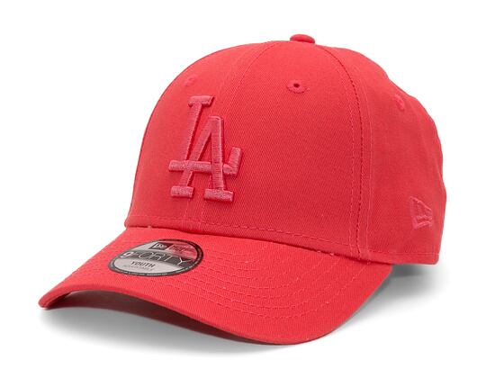 Dětská kšiltovka New Era 9FORTY Kids MLB League Essential Los Angeles Dodgers Lava Red / Lava Red