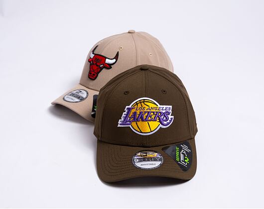 Kšiltovka New Era 9FORTY NBA Repreve Los Angeles Lakers Walnut / Purple
