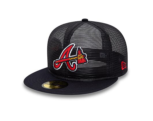 Kšiltovka New Era 59FIFTY MLB Mesh Patch Atlanta Braves Navy