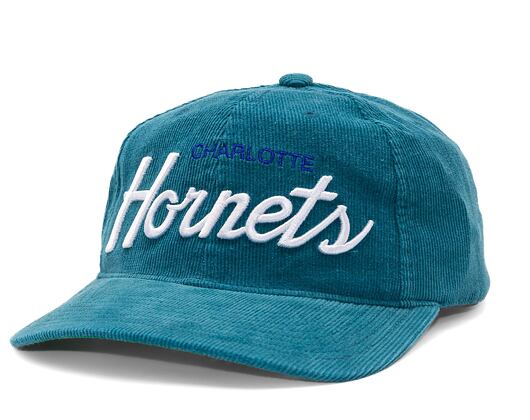 Kšiltovka Mitchell & Ness Montage Cord Snapback Charlotte Hornets Teal