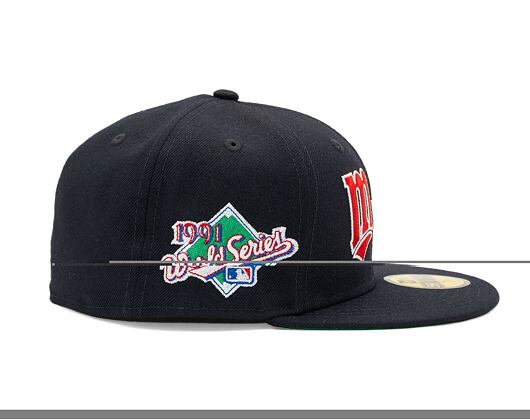 Kšiltovka New Era 59FIFTY 1991 World Series Atlanta Braves VS Minnesota Twins - Navy