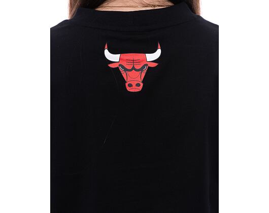 Dámské Triko New Era NBA Team Wordmark Crop Tee Chicago Bulls - Black / White