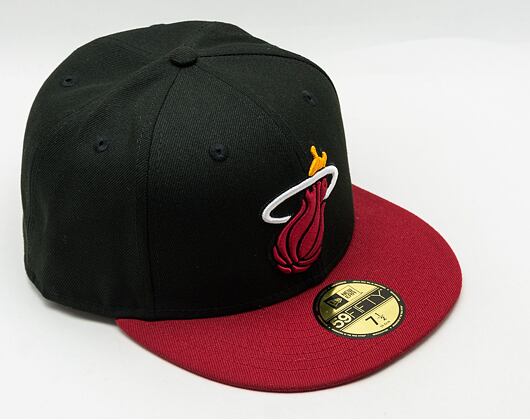 Kšiltovka New Era 59FIFTY NBA Basic Miami Heat - Black / Red