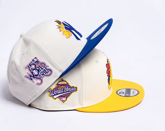 Kšiltovka New Era 9FIFTY MLB Floral Atlanta Braves Retro - Ivory / Juicy Yellow