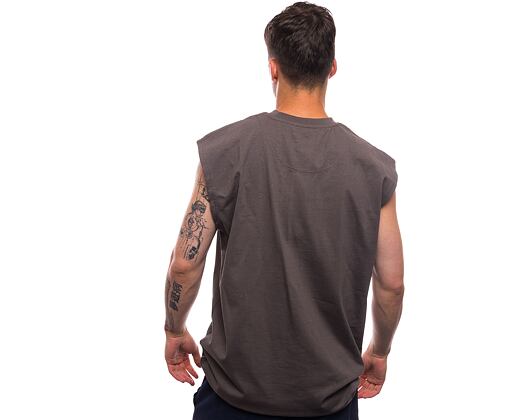 Triko bez rukávů Karl Kani Small Signature Essential Sleeveless Tee anthracite