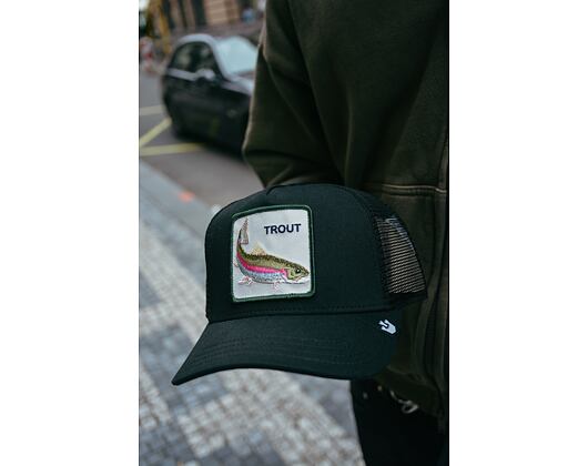 Kšiltovka Goorin - Trucker - The Trout Fish - Black