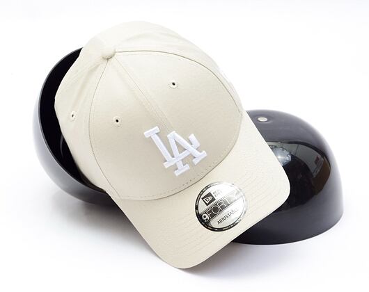 Kšiltovka New Era - MLB Essential 9FORTY - LA Dodgers - Stone / White