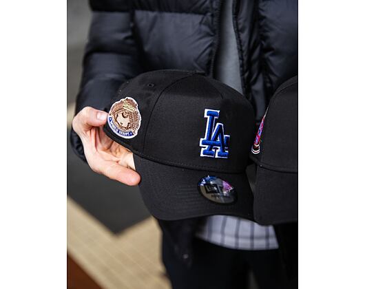 Kšiltovka New Era - MLB World Series Patch 9FORTY A-Frame - LA Dodgers - Black / Light Royal