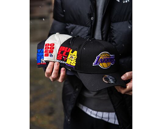 Kšiltovka New Era - NBA Side Patch 9FORTY A-Frame - LA Lakers - Black