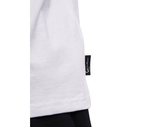 Triko Karl Kani - Woven Signature Chrome Logo Crop Tee - white